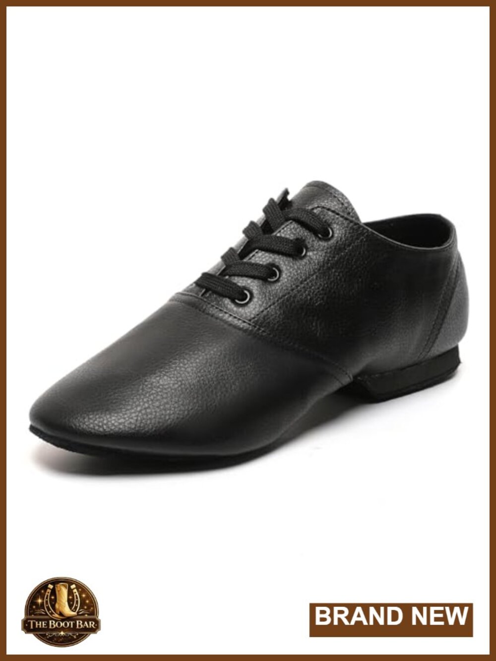 Leather Jazz Dance Shoes Split Sole Lace Up Women Men